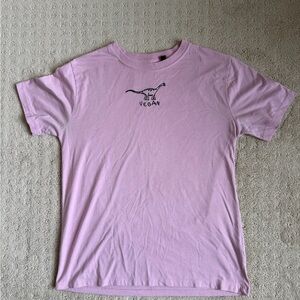 Pink Vegan Graphic T-Shirt